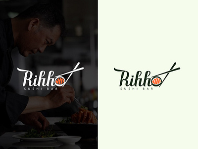 Rihho sushi bar logo design branding company logo custom logo designer design food food logo good food logo graphic design healthy logo illustration japanis logo japanish logo design logo logo design logo graphic design resturent logo sushi bar logo