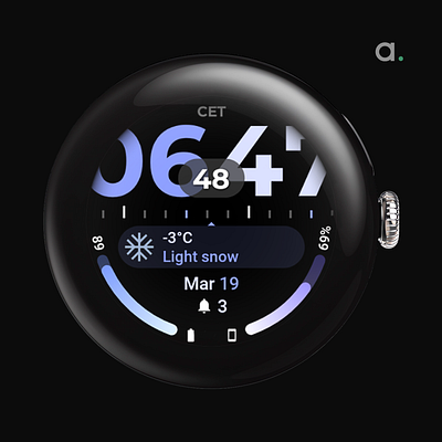 TimeFlow: Wear OS 4 watch face amoled watch faces amoledwatchfaces android wear app design ui watchface wear os
