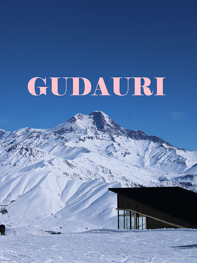 Gudauri Ski Pass design graphic design illustration