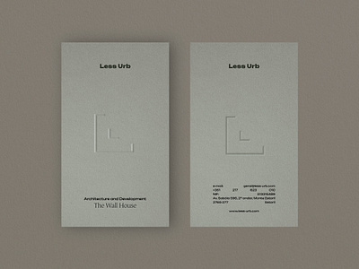 Less Urb - Visit Card branding graphic design logo