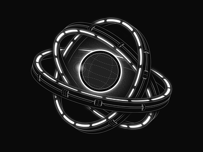 Javsphere black cosmic defi flat futurist gateway illustration machine metachain minimal nasa planet simple space spacechip ui