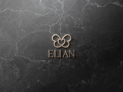 Elian Beauty Center beauty beauty center butterfly butterfly heart heart logo simple