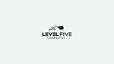 Level Five Carpentry branding design graphic design logo stationary design