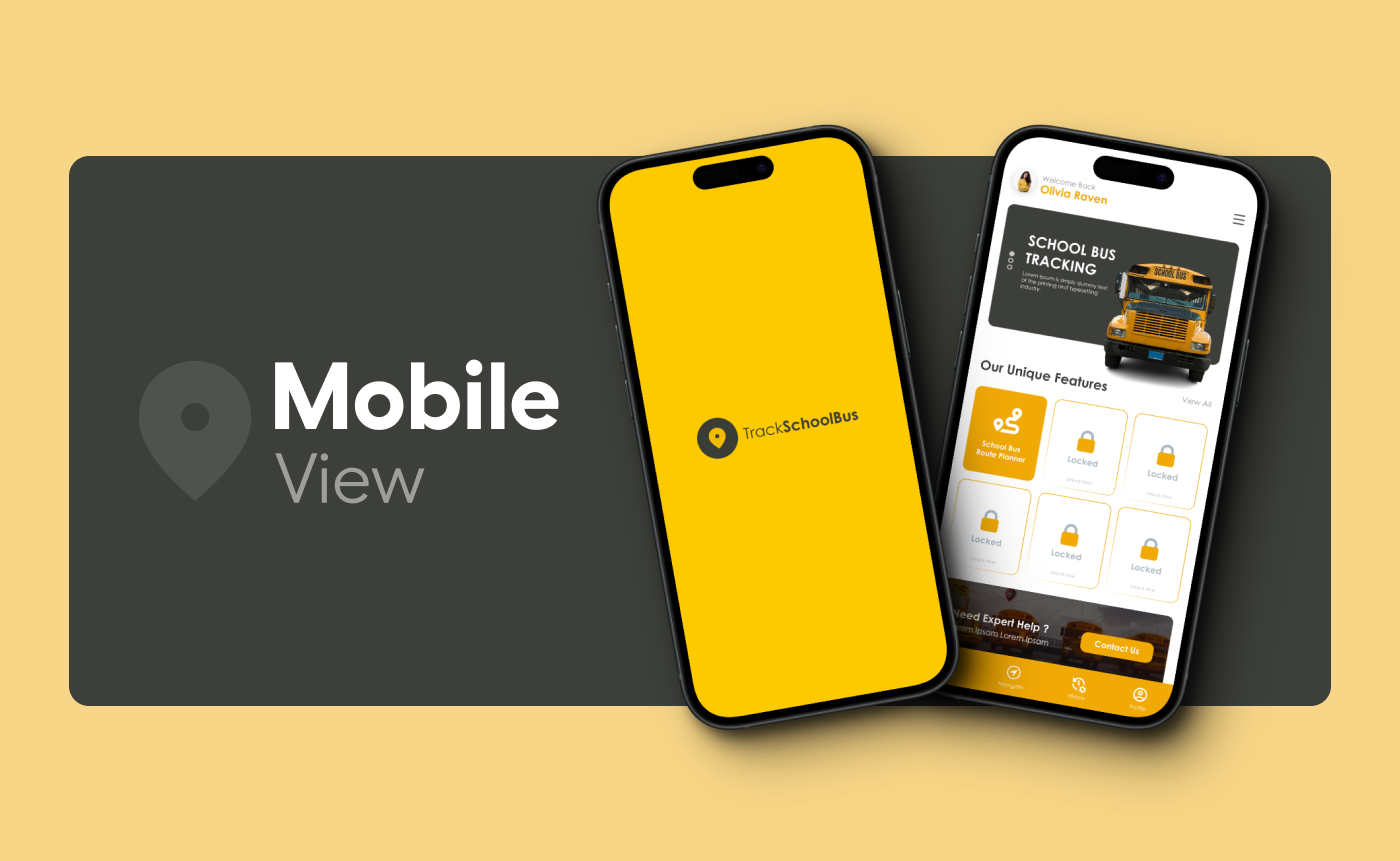 School Bus GPS Tracking System (UI/UX Design) by Ankan Dutta on Dribbble image.