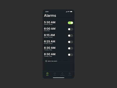 Daily UI #23 alarm alarmclock app clock daily dailyui interface screen stop stopwatch ui userinterface ux watch