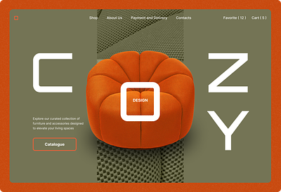 COZY Design - Furniture e-commerce e commerce furniture green ui