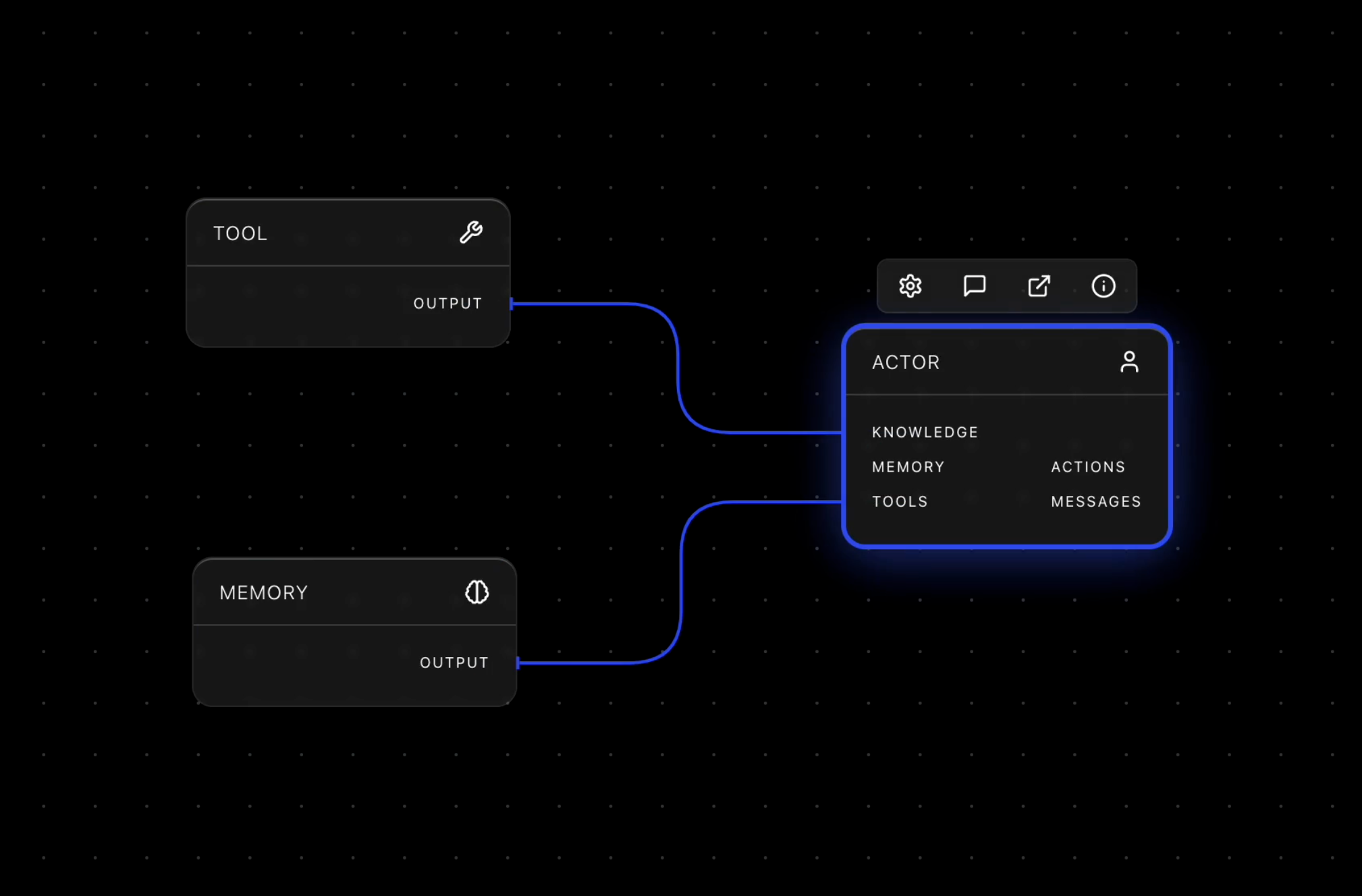 Node UI for AI Pipeline Tool animation app design ui
