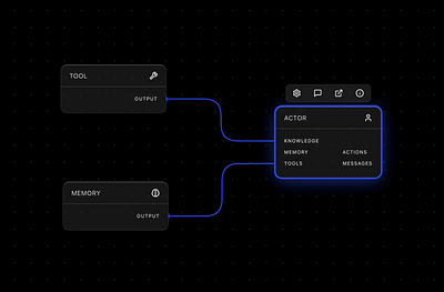 Node UI for AI Pipeline Tool animation app design ui