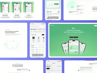 Transforming Investment with AI🚀 Mobile App & Landing Page design web web app web app design web application web design webapp