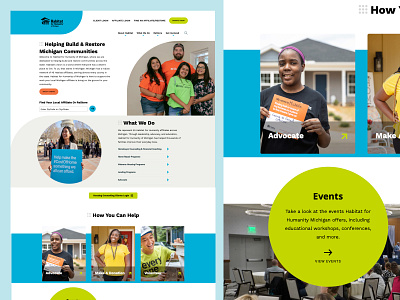Habitat for Humanity of Michigan Website design web webdesign website