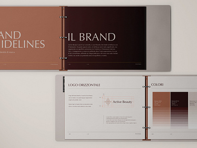 Active Beauty - Torino brand brandbook brandguidelines branding visaulidentity