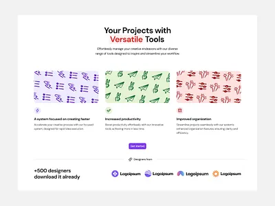 Features Section clean features features section light light mode modern