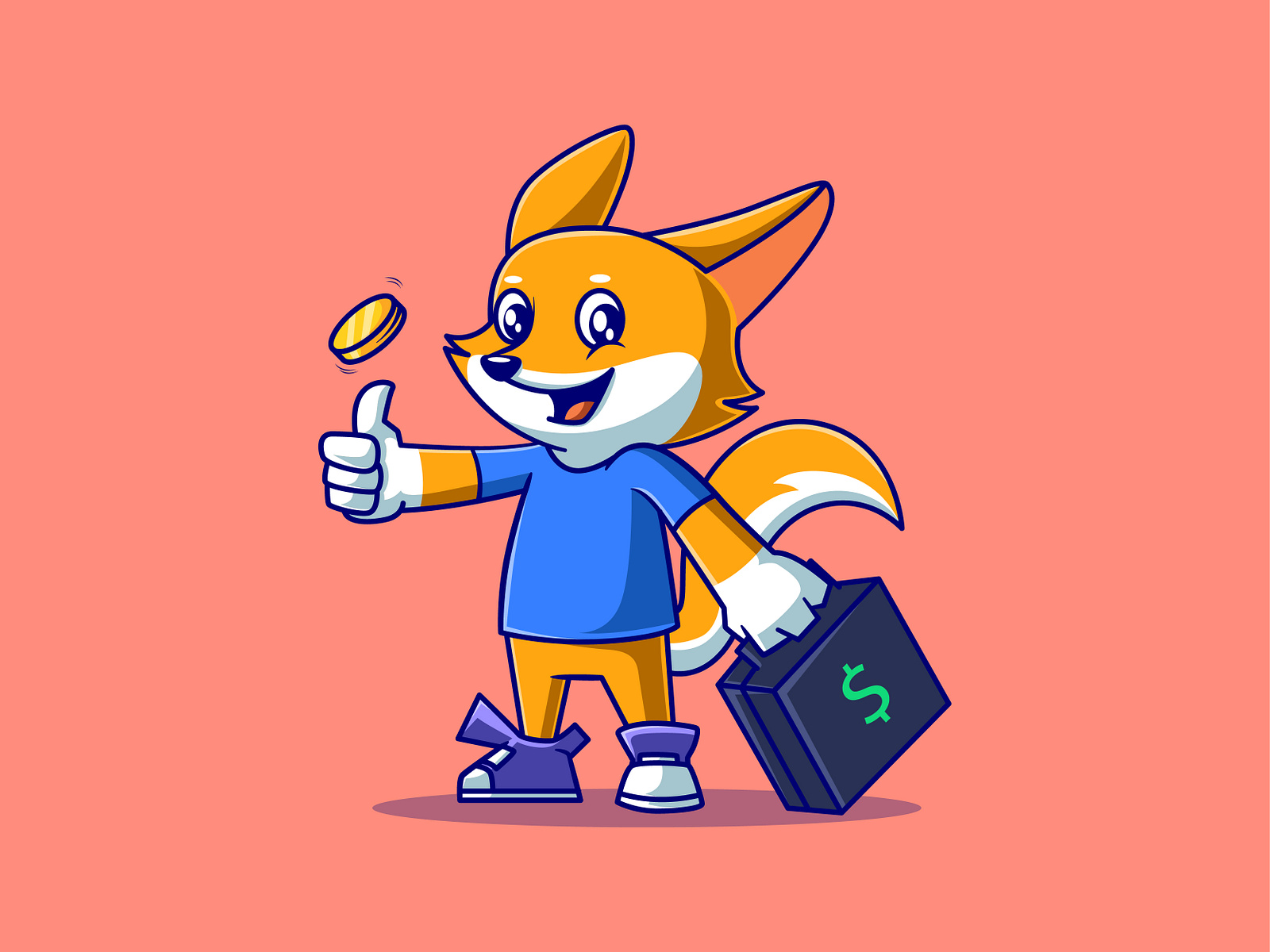 Cute Rich Wolf by NOCTE STUDIO on Dribbble