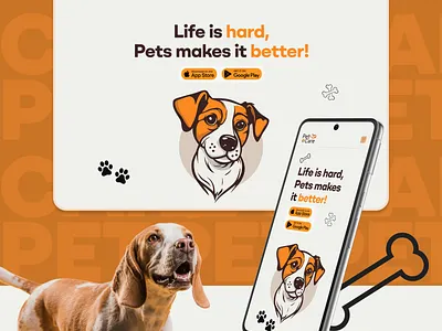 PetCare dribbble product design ui ux website