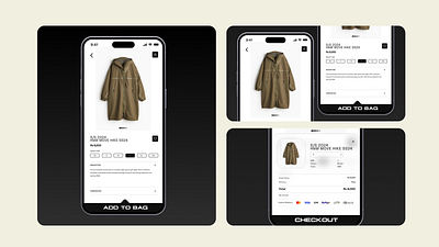 H&M item and bag screen exploration app design app designer fashion graphic design hm inspiration product design product designer ui ui exploration ux