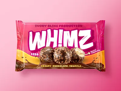 Chocolate Truffle Packaging Design adobe photoshop attractive candies chocolate chocolate packaging colorful creative cute fun graphic design packaging packaging design product packaging