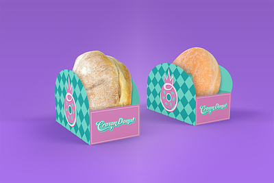 Crown Donut Singles bakery branding branding design donut logo design packaging packaging design