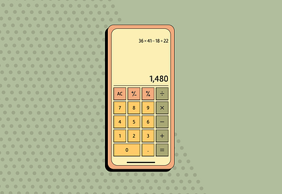 Calculator calculator dailyui design design challenge experiment figma iphone minimal mobile neubrutalism sleek trending ui ux