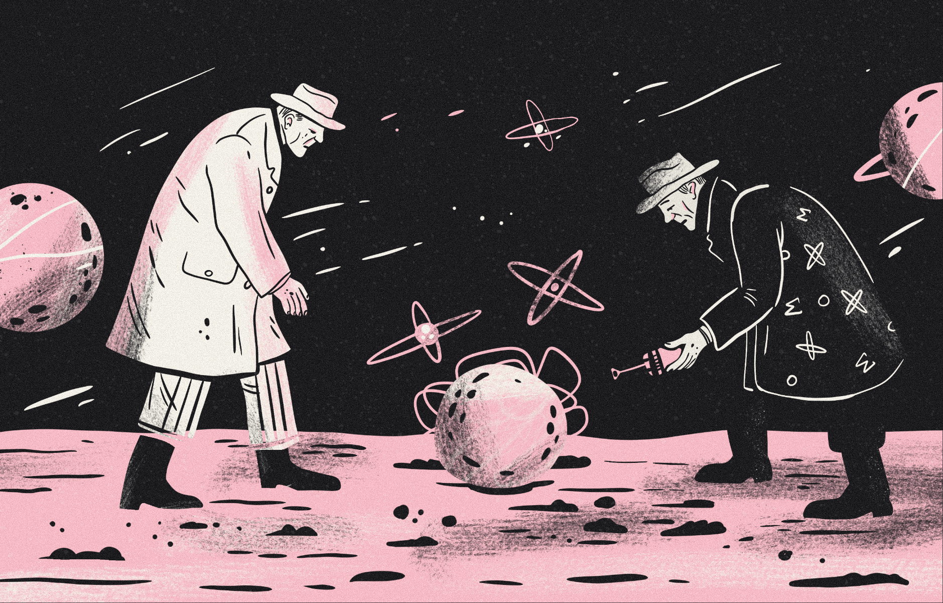 Researchers article blog editorial editorial illustration illustration magazine procreate texture