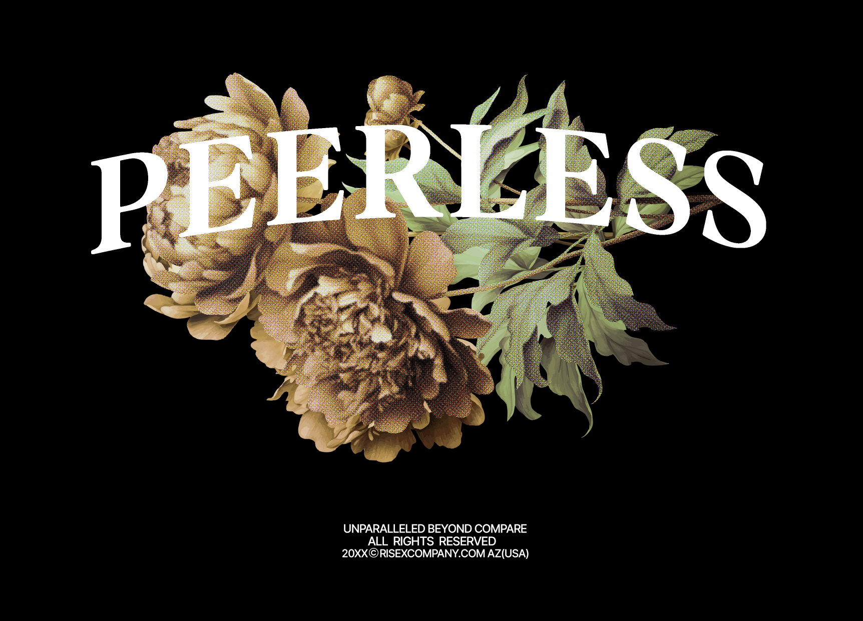 Peerless for THE SCRT GRDN apparel fashion design floral streetwear