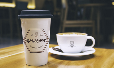 Renegade Coffee Shop & Bakery branding graphic design logo