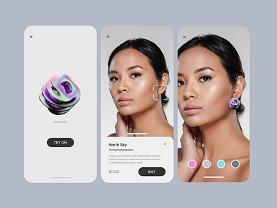 AR Jewelry ar design product design try on ui ux