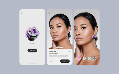 AR Jewelry ar design product design try on ui ux