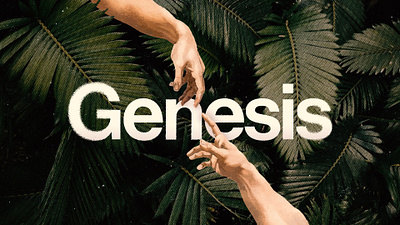 Genesis | Sermon Series Graphic Concept branding christian church church website design graphic design sermon series