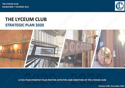 The Lyceum Club - Strategic Plan Design graphic design