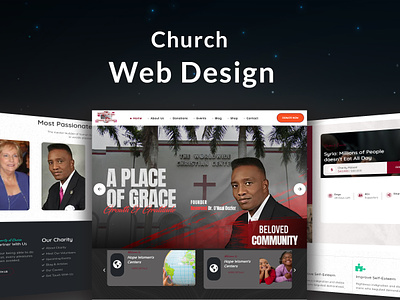 Church Website Design branding church church website design ui ux web design website website design