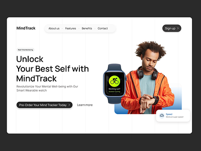 MindTrack Website design product product design ui ux