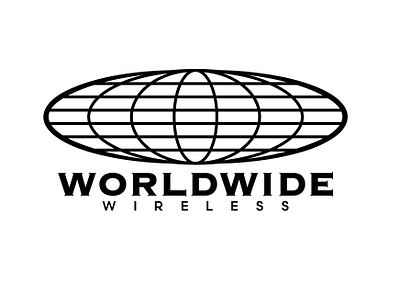 Cellphone Carrier Logo "Worldwide" branding dailylogochallenge design graphic design logo vector