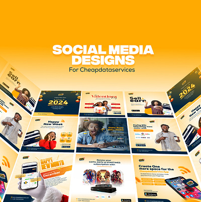 Social media designs for CDS animation branding graphic design poster social media design typography