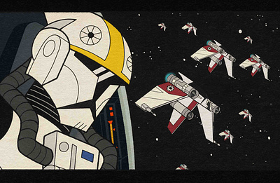 Clone Trooper Phase I animation cartoon clone trooper clonewars fanart fanedit procreate scifi starwars