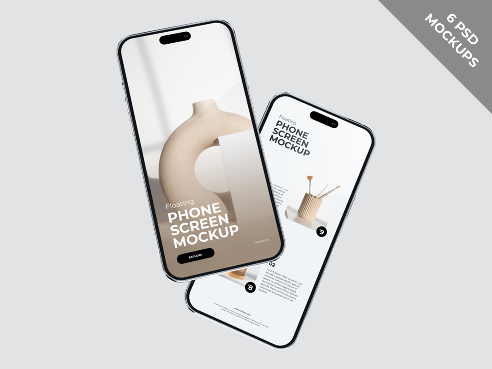Floating Phone Mockup app app mockup application branding device display floating interface iphone mock up mockup phone presentation smartphone ui ux