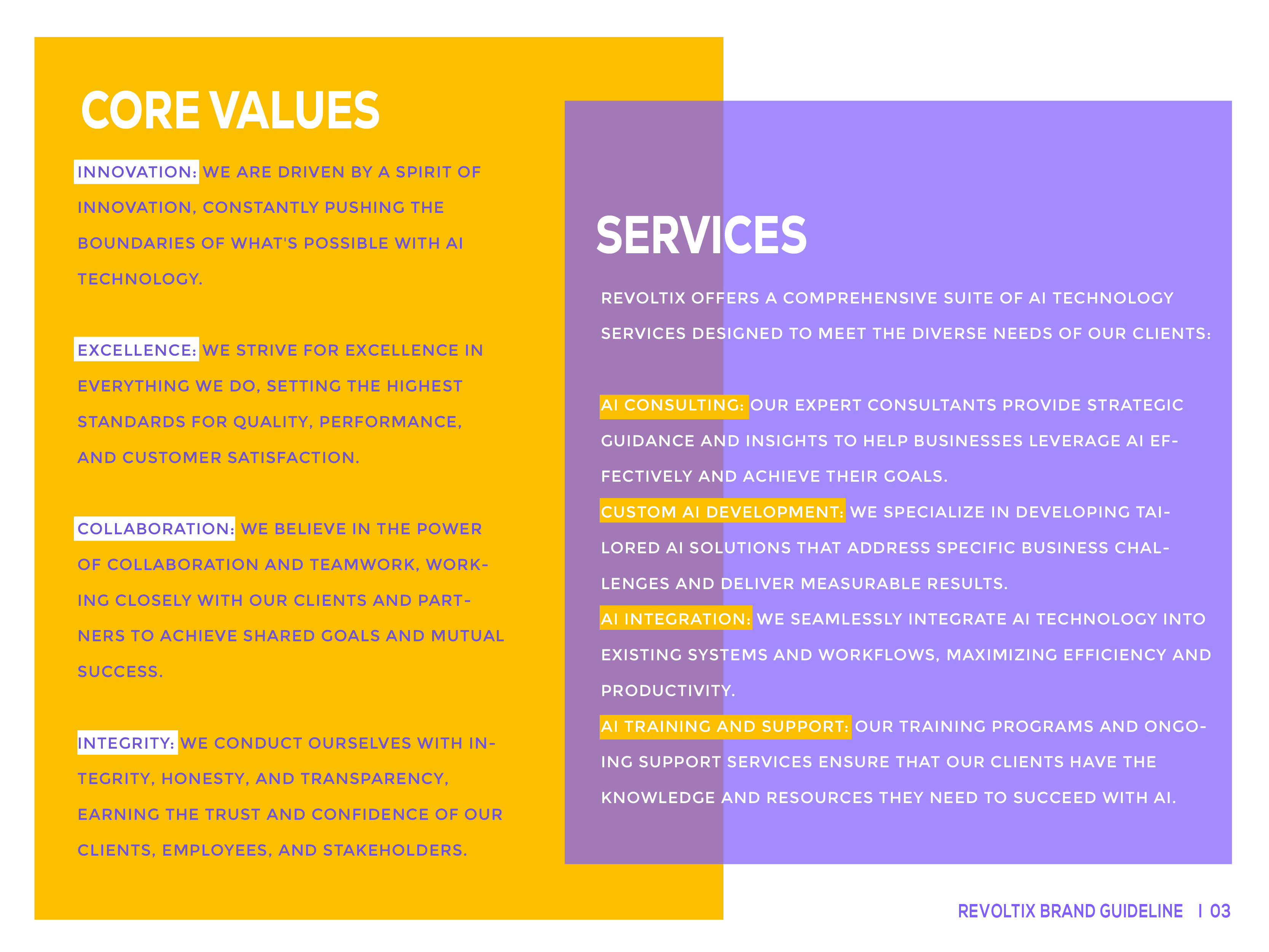 Example of Brand Book Design