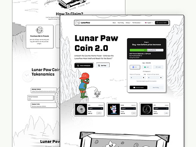 Meme Coin Landing Page bitcoin coin coin landing page crypto crypto landing page crypto token cryptocurrency design hero homepage landing page meme meme coin memecoin landing page page token landing page token presale uiux web website design