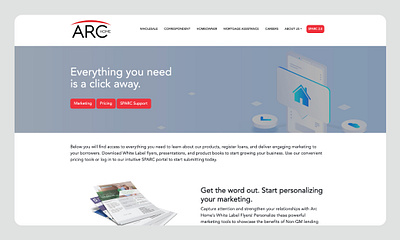 Landing Page Design & Code - © Arc Home LLC. All Rights Reserved brand graphic design ui