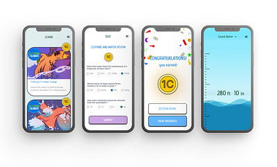 Climate Change Education App branding ui