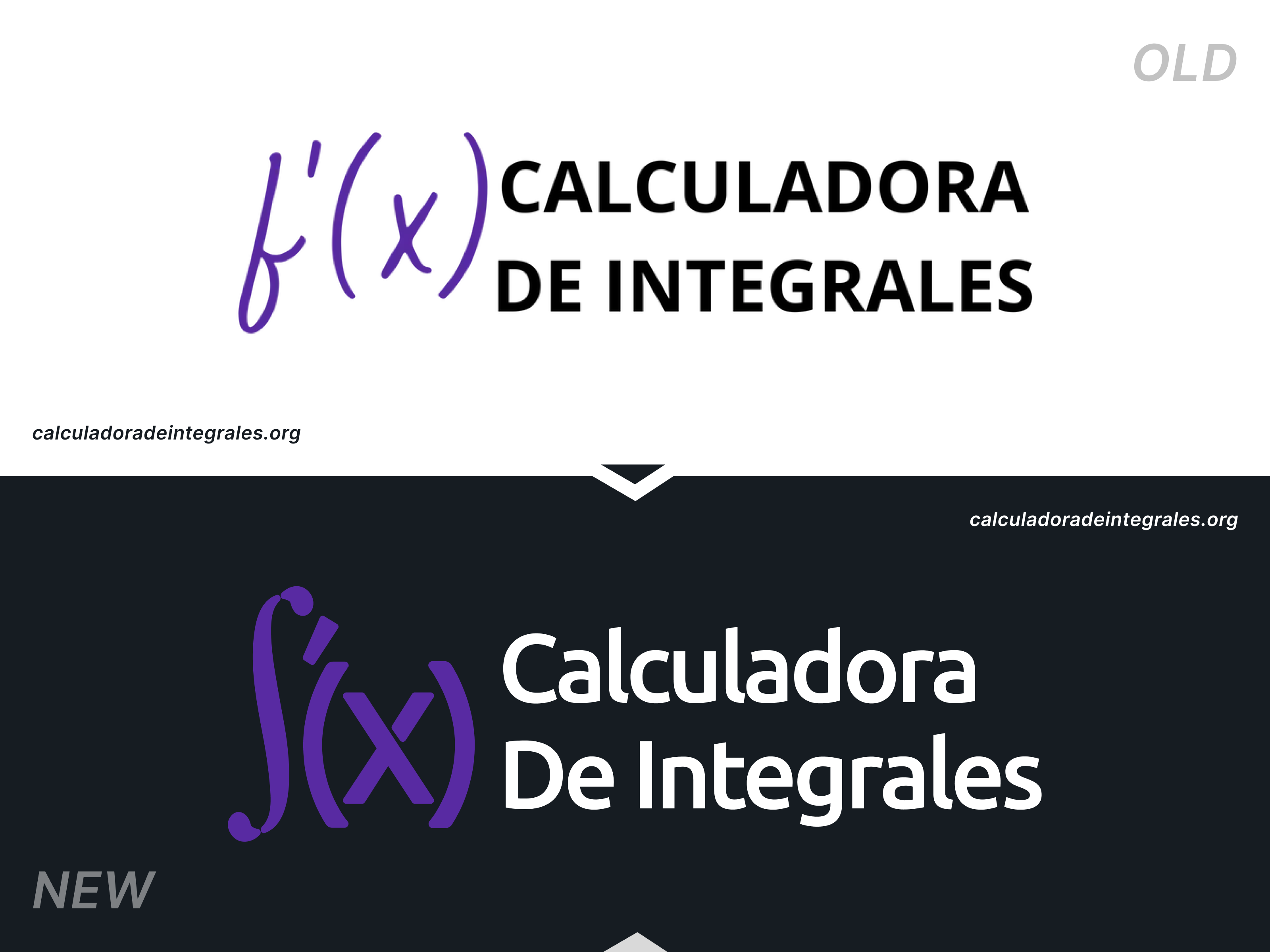 Logo Redesign - Calculadora De Integrales branding calculator calculator logo integral integral calculator integral logo logo logo design logo redesign rebranding redesign vector