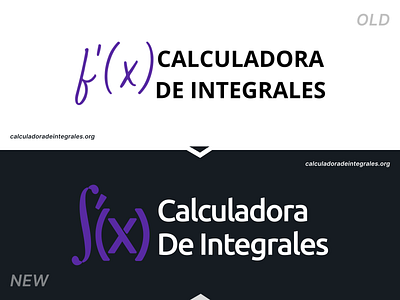 Logo Redesign - Calculadora De Integrales branding calculator calculator logo integral integral calculator integral logo logo logo design logo redesign rebranding redesign vector