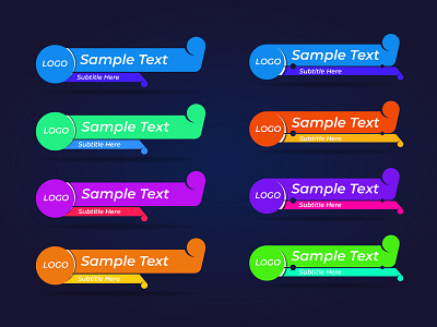 Lower Third Design 2d design adobe illustrator animation design brand design branding branding design design graphic design illustration lower third design news design social media design third design