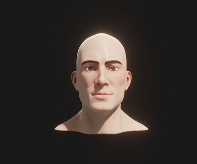Realistic Male Head 3D Model Animated with Facial Expressions 3d 3d model animated head animated male head 3d model animation facial expressions graphic design head 3d model human head human head 3d model low poly male head male head 3d model man head man head 3d model motion graphics pbr realistic male head 3d model rigged head rigged male head 3d model