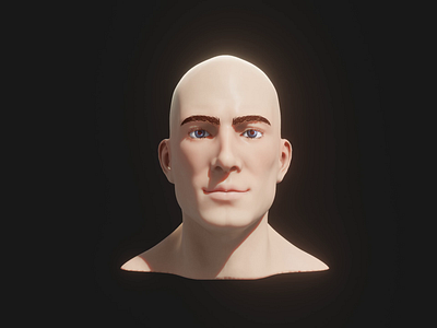 Realistic Male Head 3D Model Animated with Facial Expressions 3d 3d model animated head animated male head 3d model animation facial expressions graphic design head 3d model human head human head 3d model low poly male head male head 3d model man head man head 3d model motion graphics pbr realistic male head 3d model rigged head rigged male head 3d model