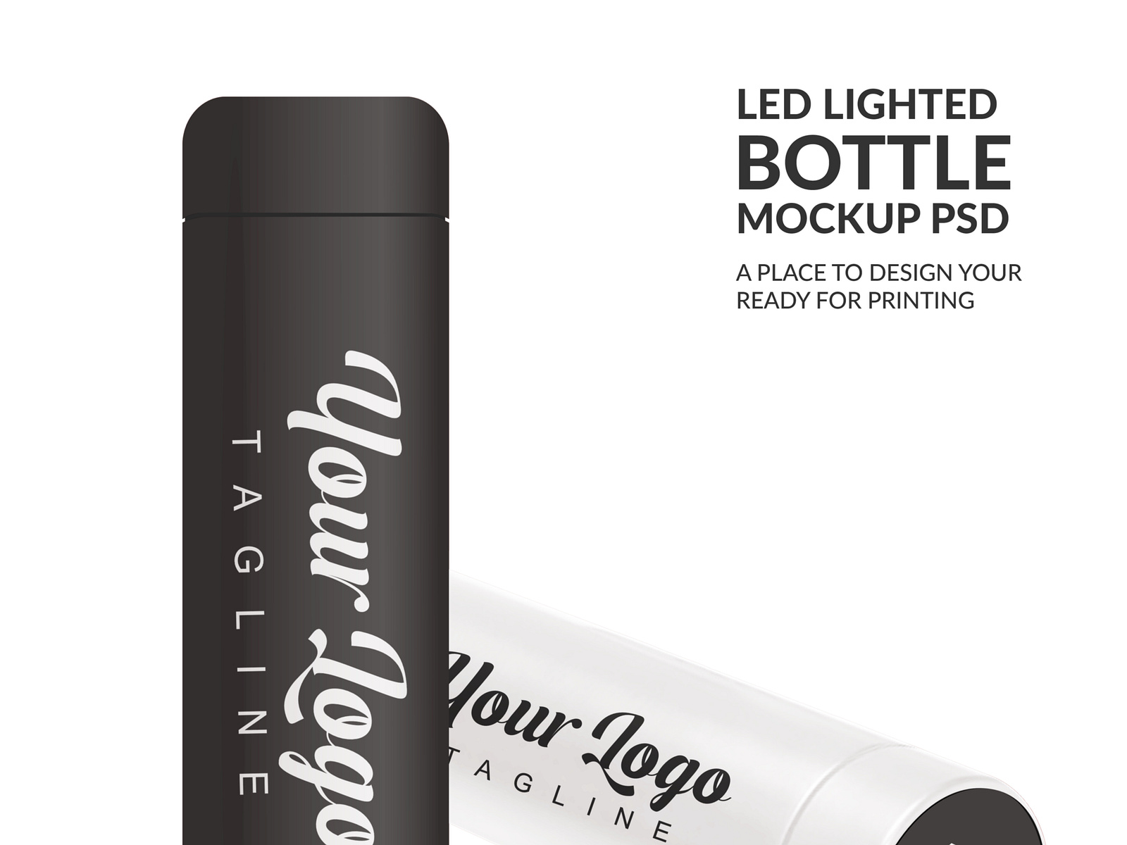 LED LIGHTED BOTTLE MOCKUP PSD by Image touch on Dribbble