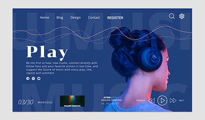 Enjoy Your Playlist #Music 3d branding graphic design motion graphics ui