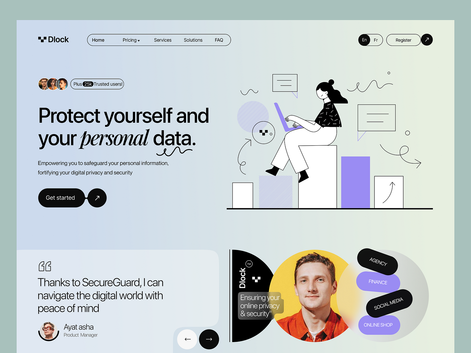 Data protector SaaS Web UI Design by Madhu Miah on Dribbble