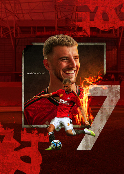 MasonMount Manchester United footballer graphic design poster design