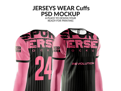 JERSEY WEAR Cuffs PSD MOCKUP cuffs mockup design jersey jersey mockup jersey pink jersey wear mockup mockup jersey long sports jersey wear mockup