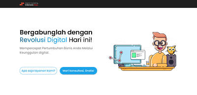 PT. Digital Marketing Indonesia - Landing Page Design ui